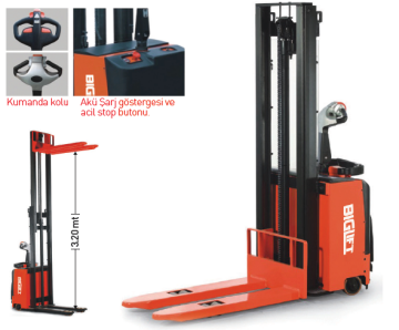 Biglift 1200 kg Tam Akülü İstif Makinası RM-CL1232