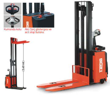 Biglift 1500 kg Tam Akülü İstif Makinası RM-CL1534