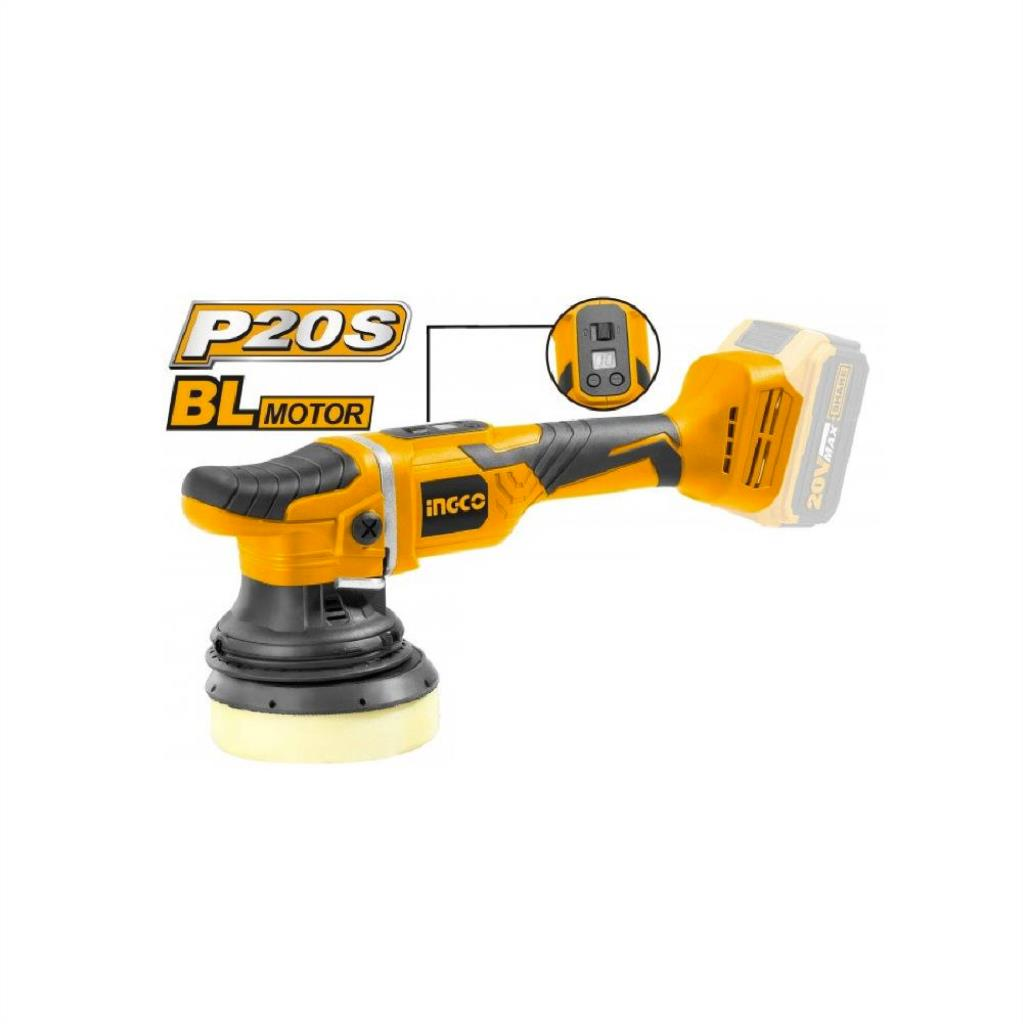 İngco APLI2002 Li-ion Akülü Polisaj 125 MM 20V 2.0 Ah Kömürsüz