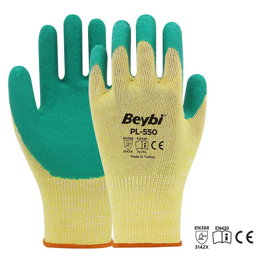 Beybi PL550 Nitril Pamuk Örme Eldiveni