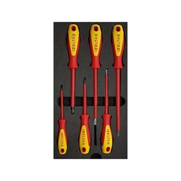 İzeltaş 6lı Elektrikçi Tornavida Seti 1000V