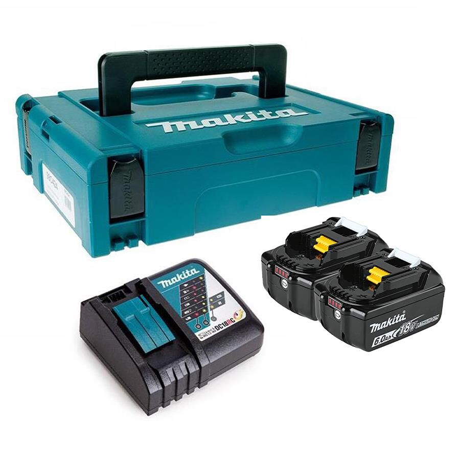 Makita 2 adet BL1860B Akü ve DC18RC Şarj Seti
