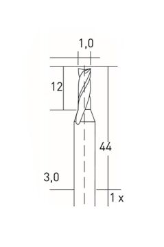 Proxxon 28758 1mm Freze Ucu