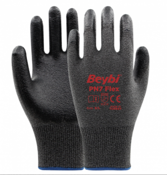 PN7 Flex Poly-Astarlı Nitril Eldiven 1 Koli (288 Adet)
