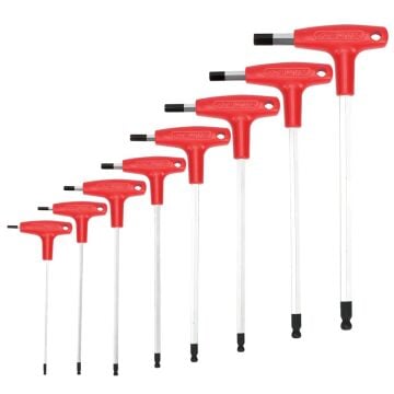 İzeltaş 4921 Yuvarlak Başlı T Tipi Allen Anahtar Takımı 8 Parça