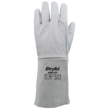 Beybi ARG-01 Argon Kaynakçı Deri İş Eldiveni 1 Koli (100 Adet)