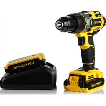Stanley STDC18LHBK 18V 2.0Ah Li-ion Çift Akülü Profesyonel Darbeli Matkap