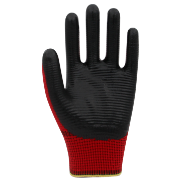 Beybi Pn5 Zebra Polyester Astarlı Nitril Eldiven