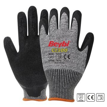 Beybi CL300 Lateks Kaplı Kesilmeye Dirençli Eldiven