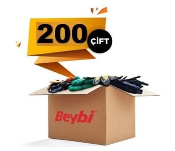 Beybi Usta İş Lateks İş Eldiveni 1 Koli ( 200 Adet)
