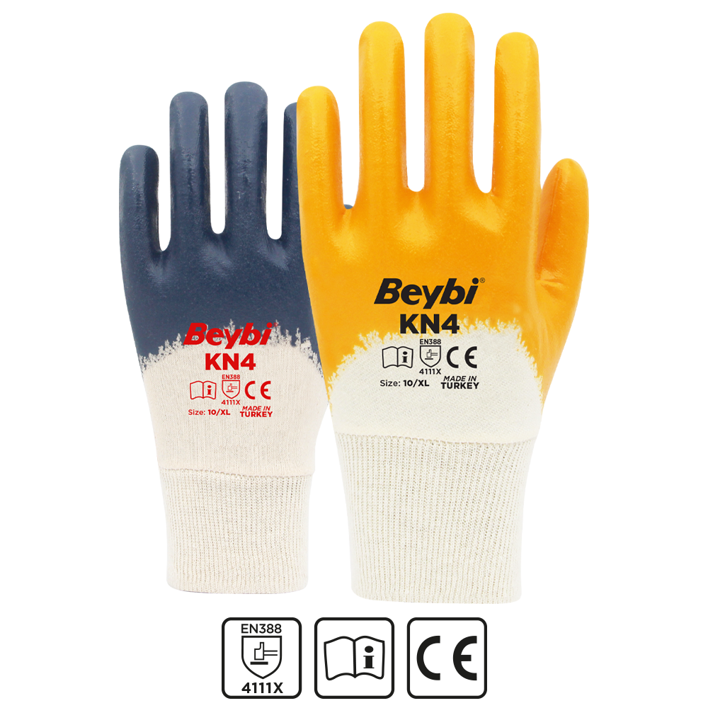 Beybi Kn4 Pamuk Astarlı Nitril Eldiven