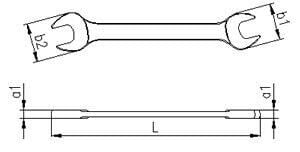 İzeltaş İki Ağız Anahtar Uzun Boy 10x11 mm
