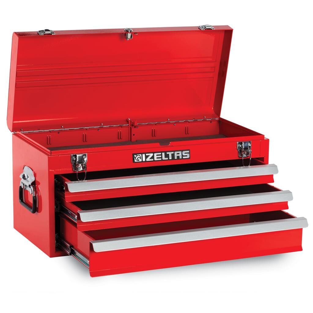 İzeltaş Çekmeceli Alet Sandığı Büyük Boy Kırmızı (Boş)
