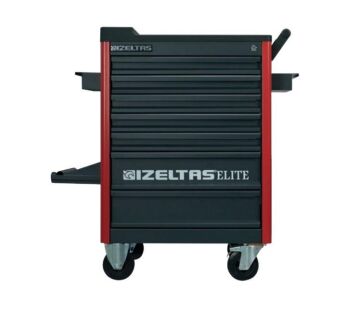 İzeltaş Elite Seri Takım Dolabı 7 Çekmece Kırmızı-Siyah Boş