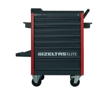 İzeltaş Elite Seri Takım Dolabı 7 Çekmece Kırmızı-Siyah Boş