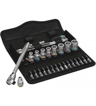 Wera 8100 SA 8 Mafsallı Metal Cırcırlı Set 1/4''