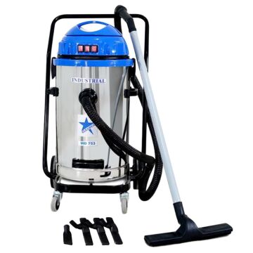 Cleanvac WD753 Üç Motorlu 3600watt Sanayi Tipi Islak-Kuru Süpürge