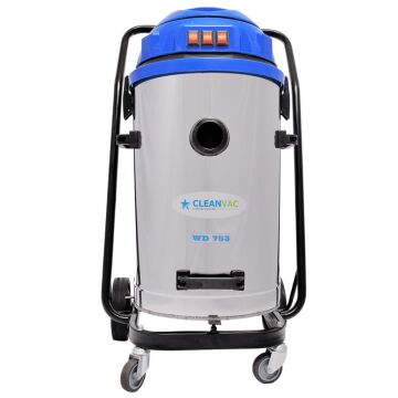 Cleanvac WD753 Üç Motorlu 3600watt Sanayi Tipi Islak-Kuru Süpürge