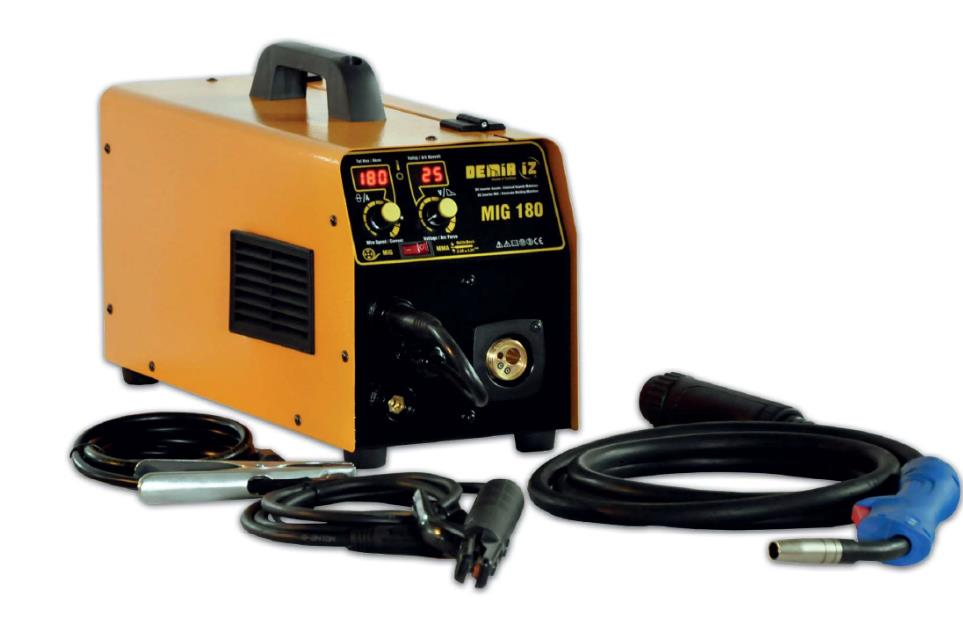 Demiriz MIG180 DC İnvertör Gazaltı/Elektrod Kaynak Makinası