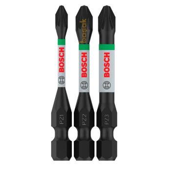 Bosch Pro 3'lü Darbe Ucu Seti (PZ1, PZ2, PZ3 55 mm)