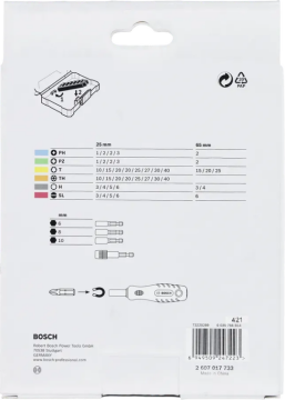 Bosch 2607017732 Profesyonel Vidalama Ucu Seti 44+1 Parça
