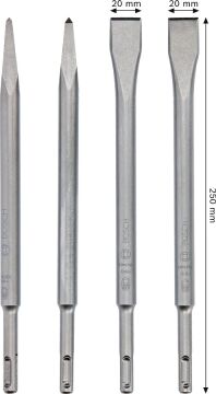 Bosch 2607017516 SDS-Plus Keski Seti 4 Parça