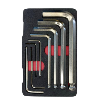 İzeltaş 4905 Yuvarlak Başlı Allen Anahtar Takımı 8 Parça(KUTUSUZ)