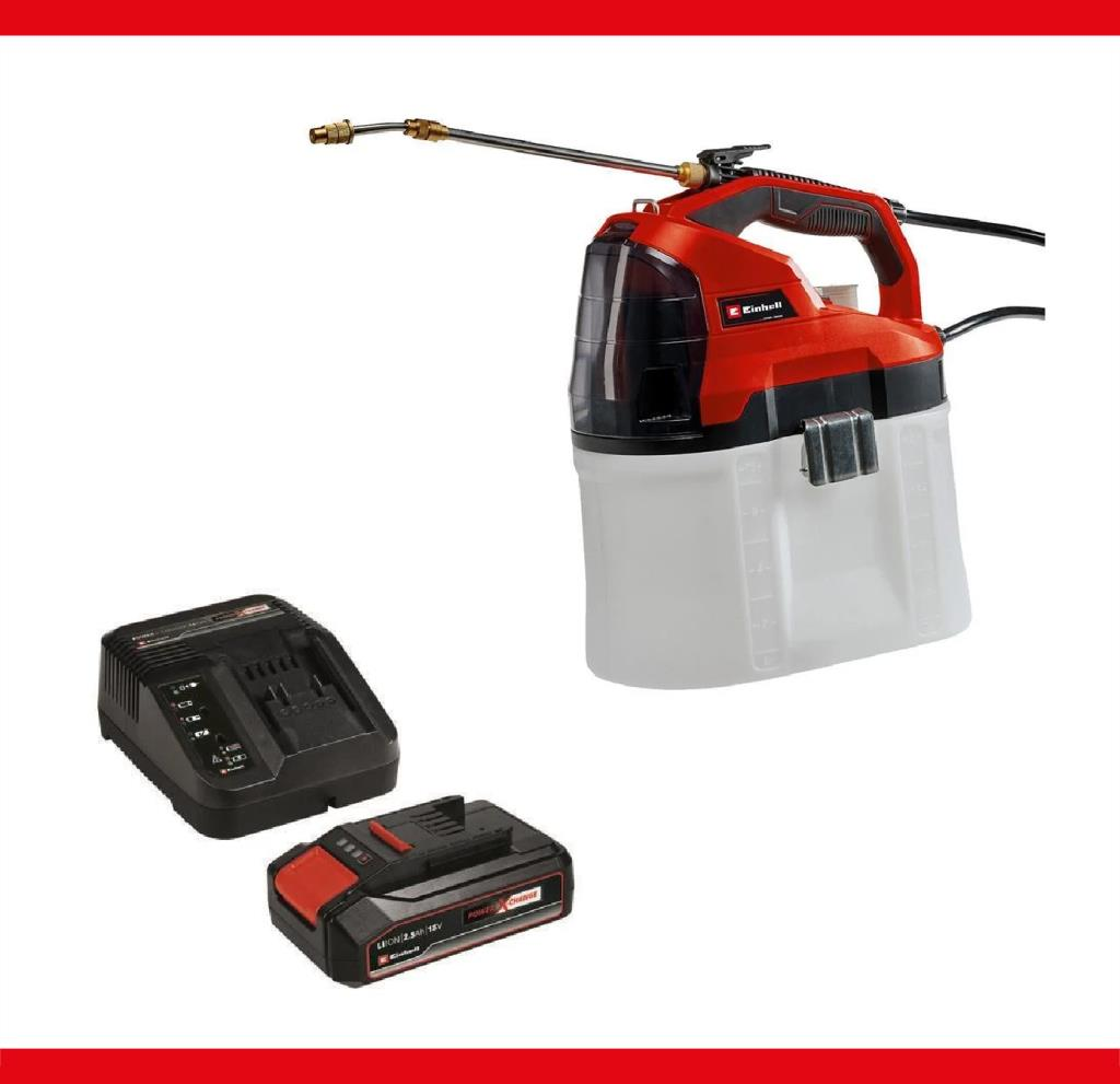 Einhell 18V 2 Amper Akülü İlaçlama Pompası + 2,5 Ah Akü+ Power X-Change