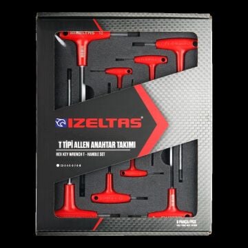 İzeltaş T Tipi Allen Anahtar Takımı 8 Parça