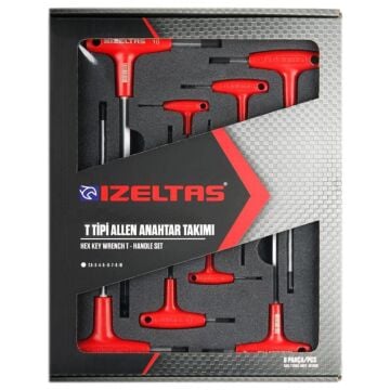 İzeltaş T Tipi Allen Anahtar Takımı 8 Parça