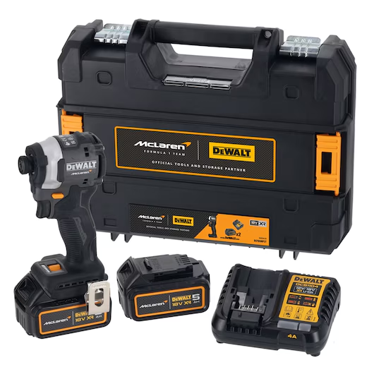 DEWALT X MCLAREN 18V XR 5.0Ah Kompakt Darbeli Tornavida