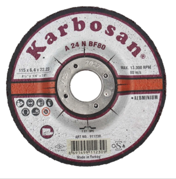 Karbosan Alüminyum Taşlama Diski 115 x 6.4 x 22.2