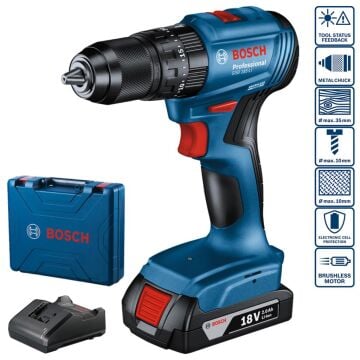 Bosch GSB 185-LI 2x2.0 Ah Akülü Darbeli Delme Vidalama Makinesi