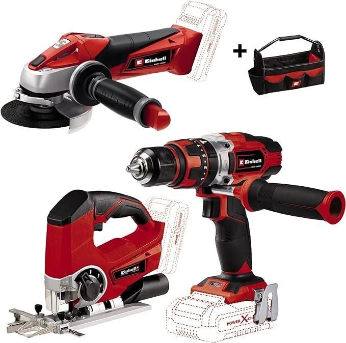 Einhell TE-TK 18 Li AG+CD+JS Çift Akülü Combo Set