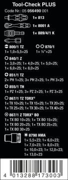 Wera Tool Check Plus Lokmalı Cırcır Kollu Bits Set