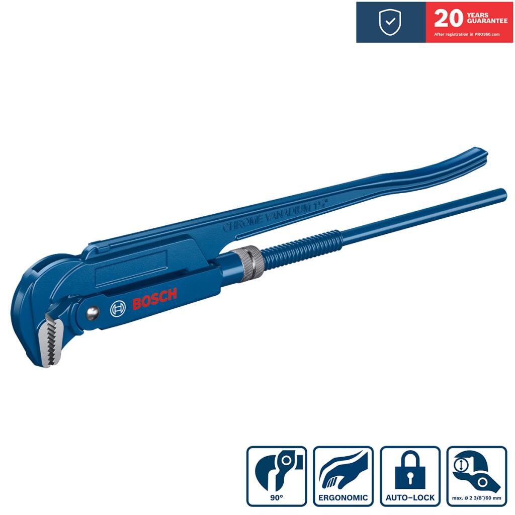 Bosch Professional 1.5'' - 420mm Maşalı Boru Anahtarı