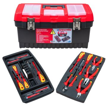 İzeltaş 8440 23 Parça Elektrikçi Set Plastik Takım Çantası