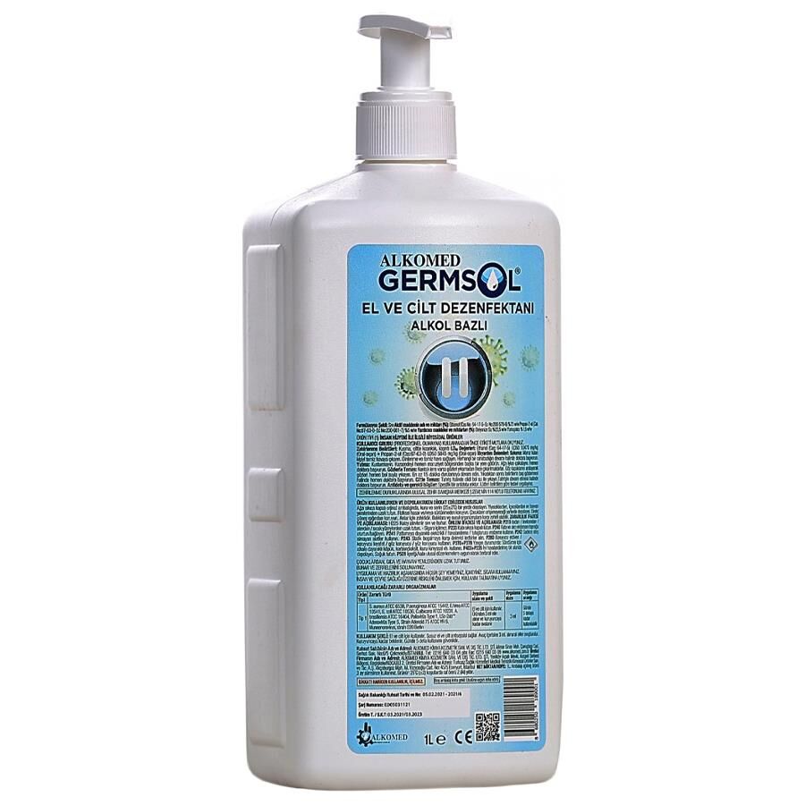 Alkomed Germsol Alkol Bazlı El ve Cilt Dezenfektanı 1 Lt