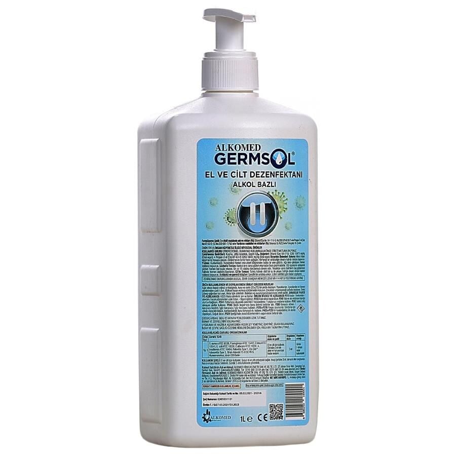 Alkomed Germsol Alkol Bazlı El ve Cilt Dezenfektanı 1 Lt
