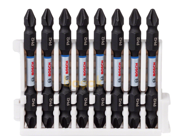 Bosch Vidalama Çift Uç PH2*65mm 8'li