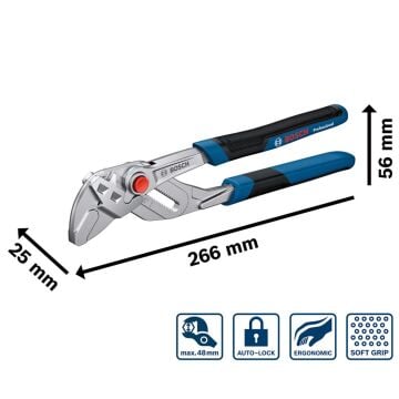 Bosch Professional 250mm Yaylı Fort Pense