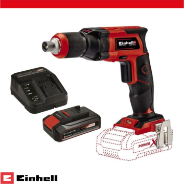 Einhell TE-DY 18 Li-Solo Akülü alçıpan Vidalama ve Einhell Başlangıç Kiti 18V 2.5 Ah