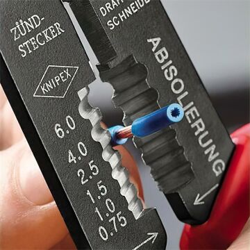 Knipex 9722240 Pabuç Sıkma ve Kablo Sıyırma Pensesi
