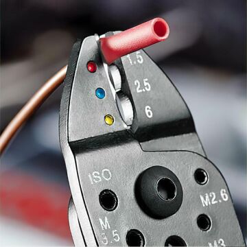 Knipex 9722240 Pabuç Sıkma ve Kablo Sıyırma Pensesi