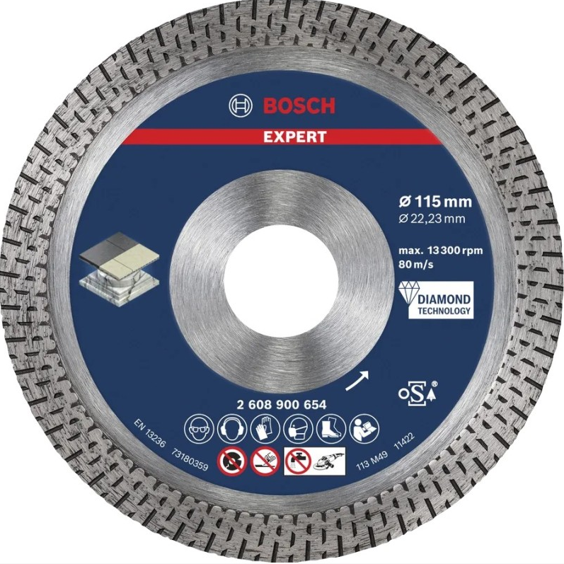 Bosch EXPERT HardCeramic Elmas Kesme Diski (115 x 22.23 mm)