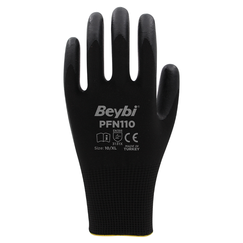 Beybi PFN-110 Köpük Kaplı Nitril Eldiven