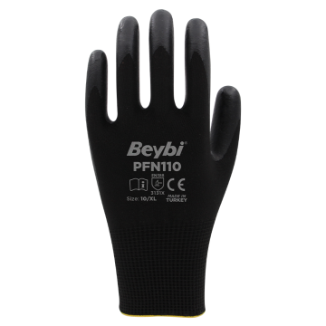 Beybi PFN-110 Köpük Kaplı Nitril Eldiven