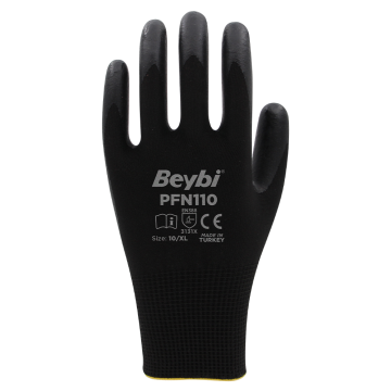 Beybi PFN-110 Köpük Kaplı Nitril Eldiven