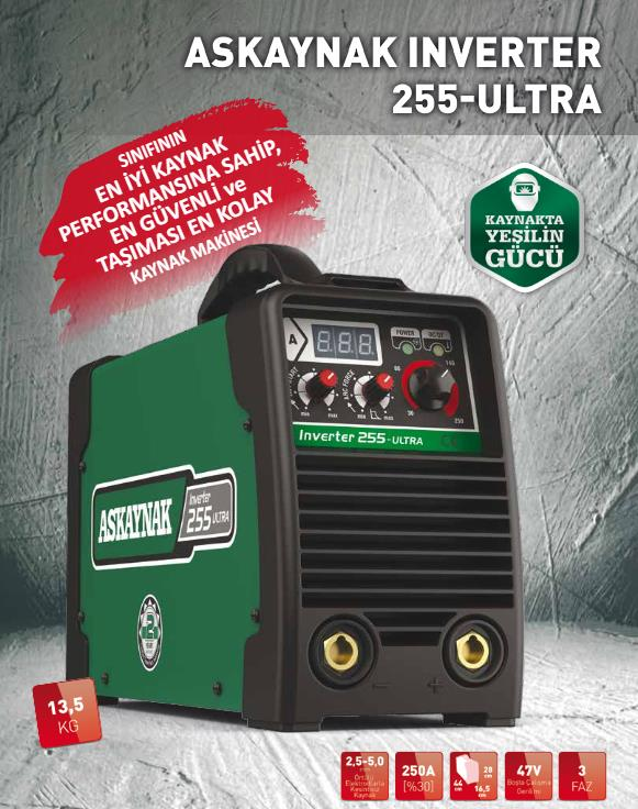 Askaynak Inverter 255 Ultra Kaynak Makinesi