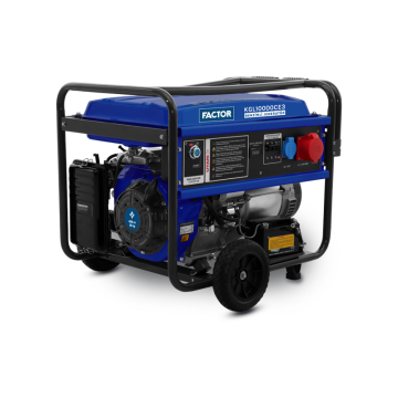 Factor KGL10000CE3 10 KVA İpli Marşlı Trifaze Benzinli Jeneratör